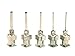 Beachcombers! 1oz & 1/2oz Soft Squeeze Fine Metal Tip Applicator Bottles for Glues, Paint, Gels, Henna Paste, 5 Tips 4 Bottles