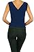THEKAYLYNSHOP Women's Deep V Neck Sleeveless Top with Side Cinching Detail