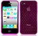 PINK HYDRO GEL / CASE / SHELL COVER FOR APPLE IPHONE 4 4G HD WITH FREE SCREEN PROTECTOR AND LINT CLOTH