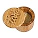 Totally Bamboo Salt Box Bamboo Storage Box, with Magnetic Swivel Lid,