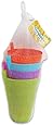 SET of 4 Sip-a-cup Kids Tumblers with Built in Straw, 5.5 Inch Tall, Pink, Orange, Green & Blue (10 oz)