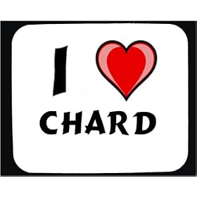 I Love Chard Decorated Mouse Pad