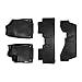 MAXFLOORMAT Floor Mats for Acura MDX (2014-2015) (3 Row Set) (Black)