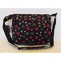 Stars design A4 folder Size Courier or sling style messenger bag Pink and Black travel cabin or hand luggage school