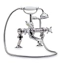 Beaumont Luxury Cranked Leg Bath Shower Mixer (Chrome)