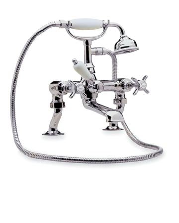 Beaumont Luxury Cranked Leg Bath Shower Mixer (Chrome)