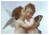 William Bouguereau (The First Kiss) Framed Art Poster Print - 22 X 28