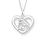 Sterling Silver Sleeping Beauty Aurora Pendant Officially Licensed Disney Princess Jewelry