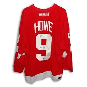 Buy Gordie Howe Autographed Hand Signed Detroit Red Wings CCM Red Jersey Inscribed Mr. Hockey