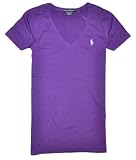 Ralph Lauren Sport Women Lightweight V Neck T Shirt (S, Purple) 41IlEnM0zEL. SL160 Ralph Lauren Sport Women Lightweight V Neck T Shirt (S, Purple)