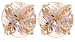 14k Choice of White or Yellow Gold 5mm Morganite Round Stud Earrings