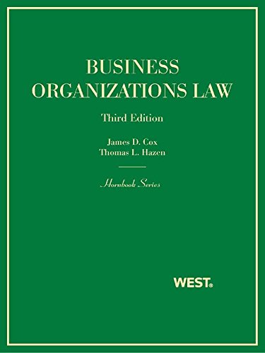 Business Organizations Law, 3d (Hornbook Series)
