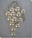 Silver and Pearls Grapes Pin B1S83