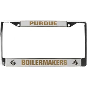 Purdue Boilermakers Chrome License Plate Frame