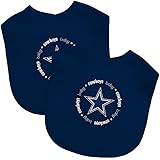 Baby Fanatic Team Color Bibs, Dallas Cowboys, 2-Count