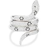 Nicky Hilton Sterling Silver Triple Row Snake