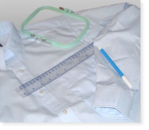Brother SA530 Embroidery Design Placement Ruler