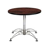 Review OFM  / OFM LT36RD-MAHOGANY 36 Inch Round Multi-Purpose Table - Chrome X Base - Mahogany