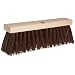 Magnolia Brush 18" Block Length, Brown Polypropylene Plastic Street Broom, (Carton of 6)
