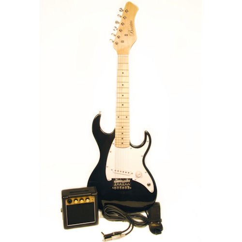 Barcelona 1/2-Size Mini Electric Guitar Package - Black