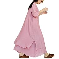 Plus Size Cotton/Silk Summer Maxi Dress 