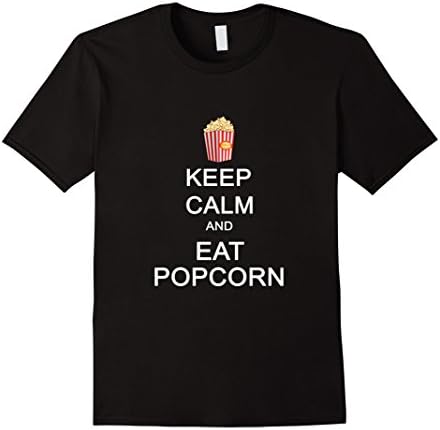 Men's Keep calm and eat popcorn 2XL Black