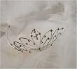 New Rhinestone Cross Tiara with Attached Veil ~ Flower Girl or First Holy Communion