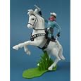 Custom Painted Western Hero The Lone Ranger on Silver, Hand Painted 54mm Collectible Toy Soldiers and Playset Figures