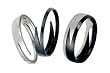 Stainless Steel Ring- Black lightning band