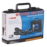 American Audio Studio Mic Kit Dual Wired Mic Kit With Case