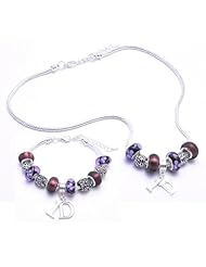 1D One Direction Charm Bracelet and Necklace Gift Set Girls Pandora Style Gift Boxed