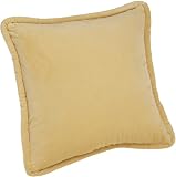 Brentwood Originals Plush 18-Inch Jumbo Cord Pillow, Wheat