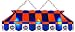 Imperial New York Mets Licensed 40-Inch Rectangular Stained Glass Billiard Table Light