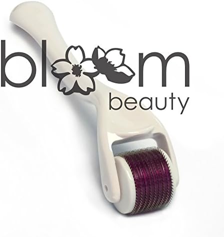 Premium Titanium Micro Derma Roller - 1.0 mm Needle Length - 540 Micro Needles - by Bloom Beauty