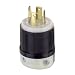 Leviton 2711 30 Amp, 125/250 Volt, NEMA L14-30P, 3P, 4W, Locking Plug, Industrial Grade, Grounding - Black-White