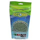 EcoBB 1700ct Biodegradable Bag Airsoft BBs - .20g - OD Green