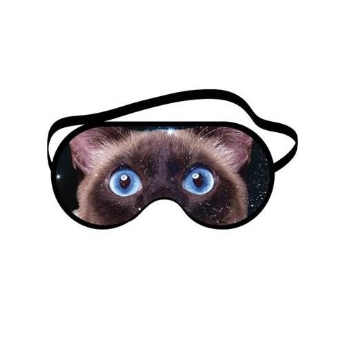 Cat Eyes Funny Novelty Sleeping Mask For Travel Or Home