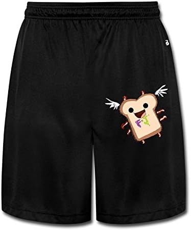 UWS DESIGN Mens Flying Bread Short Pant Sweatpants Black