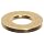 Flat Washer, Brass, Plain Finish, #2 Bolt Size, 0.0890" ID, 0.1875" OD, 0.0280" Thick, Pack Of 100
