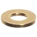 Flat Washer, Brass, Plain Finish, #2 Bolt Size, 0.0890" ID, 0.1875" OD, 0.0280" Thick, Pack Of 100