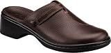 Clarks Plum Leather Clog