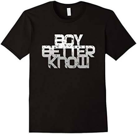 Men's Boy Better Know T-Shirt Small Black