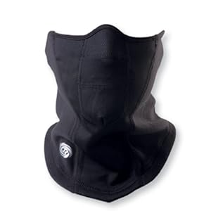 Chaos Hats Chinook Micro Fleece Neck Gaiter (Black, Small/Medium)