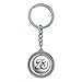 23 Number Twenty Three Spinning Round Metal Key Chain Keychain Ring