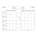 Filofax Month on Two Pages Refill for 2015 Pocket Size Yearly Calendar, White (C68210-15)