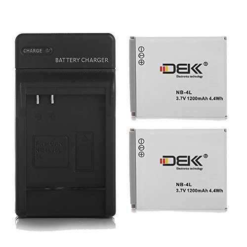 DBKreg 2 Pack Canon NB4L 1200mAh Repalcement Photo