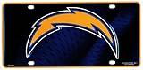 San Diego Chargers Bolt Logo License Plate