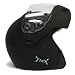 Matte Flat Black Flip Up Modular Motorcycle Street Sport Bike Full Face Helmet DOT (XX-Large)