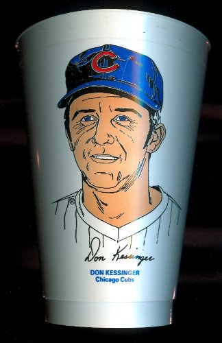 1973 Don Kessinger Chicago Cubs 7 Eleven Baseball Cup