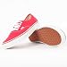 Vans Men's Authentic Red Skate Shoes (Red/White) 9